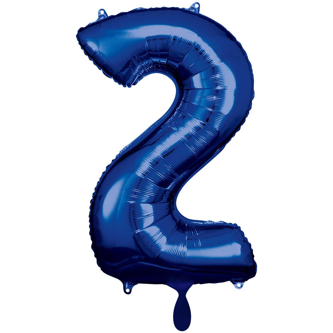 Ballon -  Zahl 2 - Blau  - 86cm 