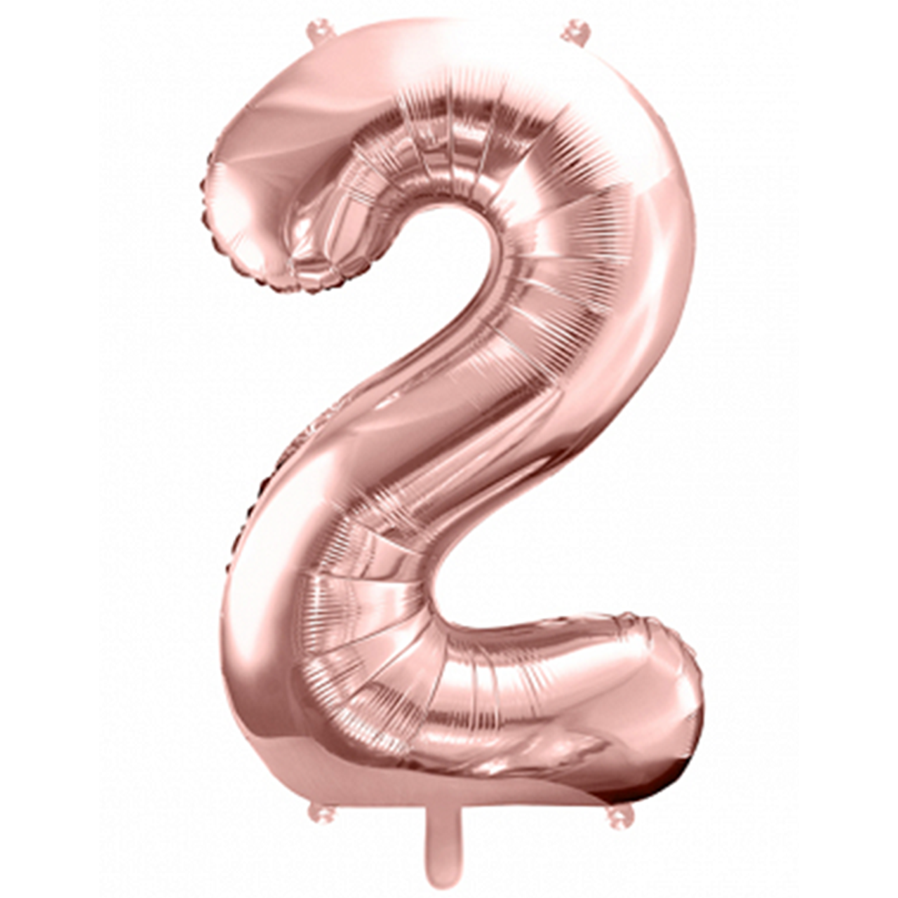 Ballon -  Zahl 2 - Rosegold - 86cm