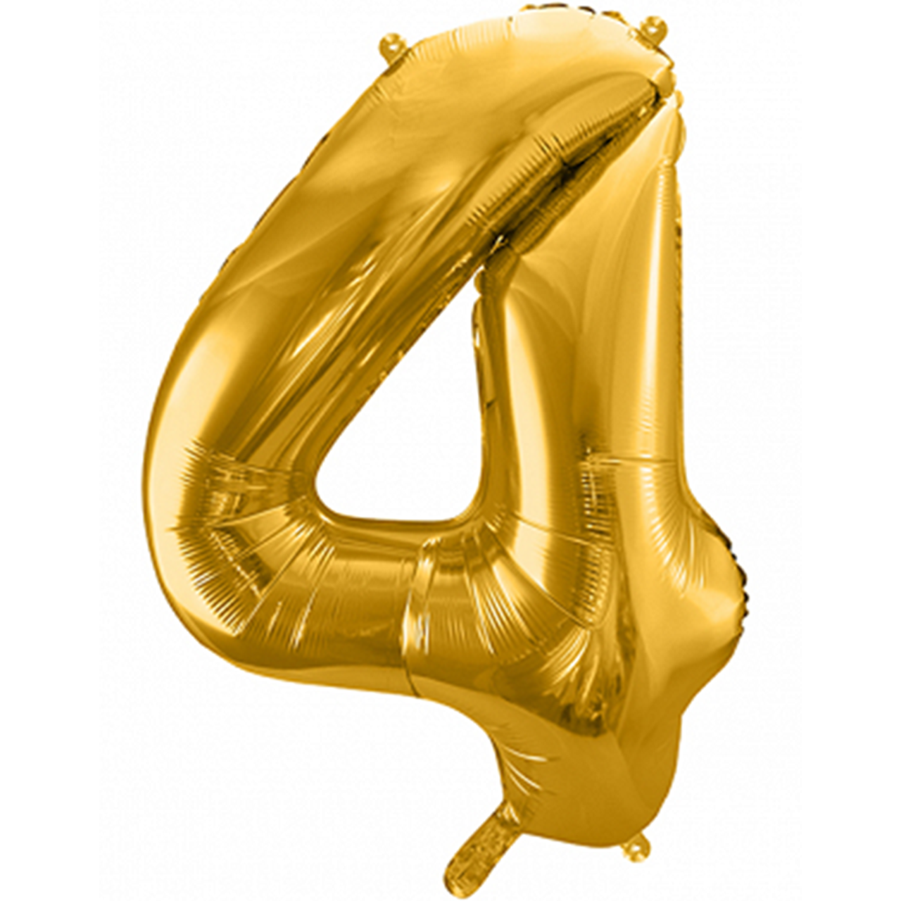 Ballon -  Zahl 4 - Gold - 86cm 