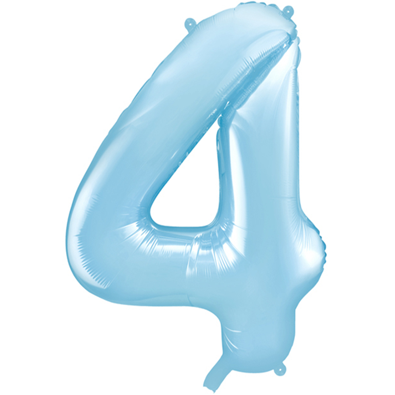Ballon -  Zahl 4 - Hellblau - 86cm 