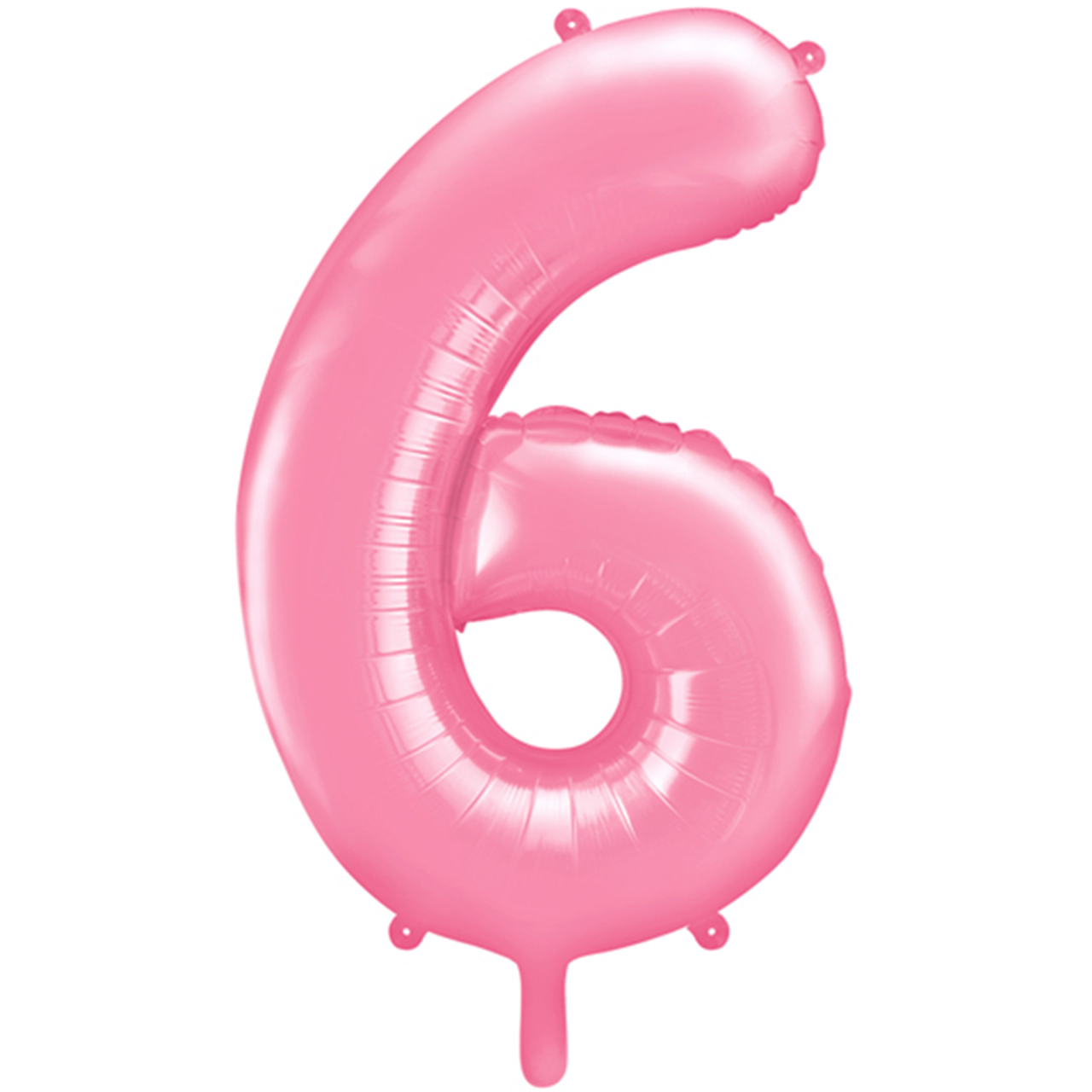 Ballon -  Zahl 6 - Rosa  - 86cm 