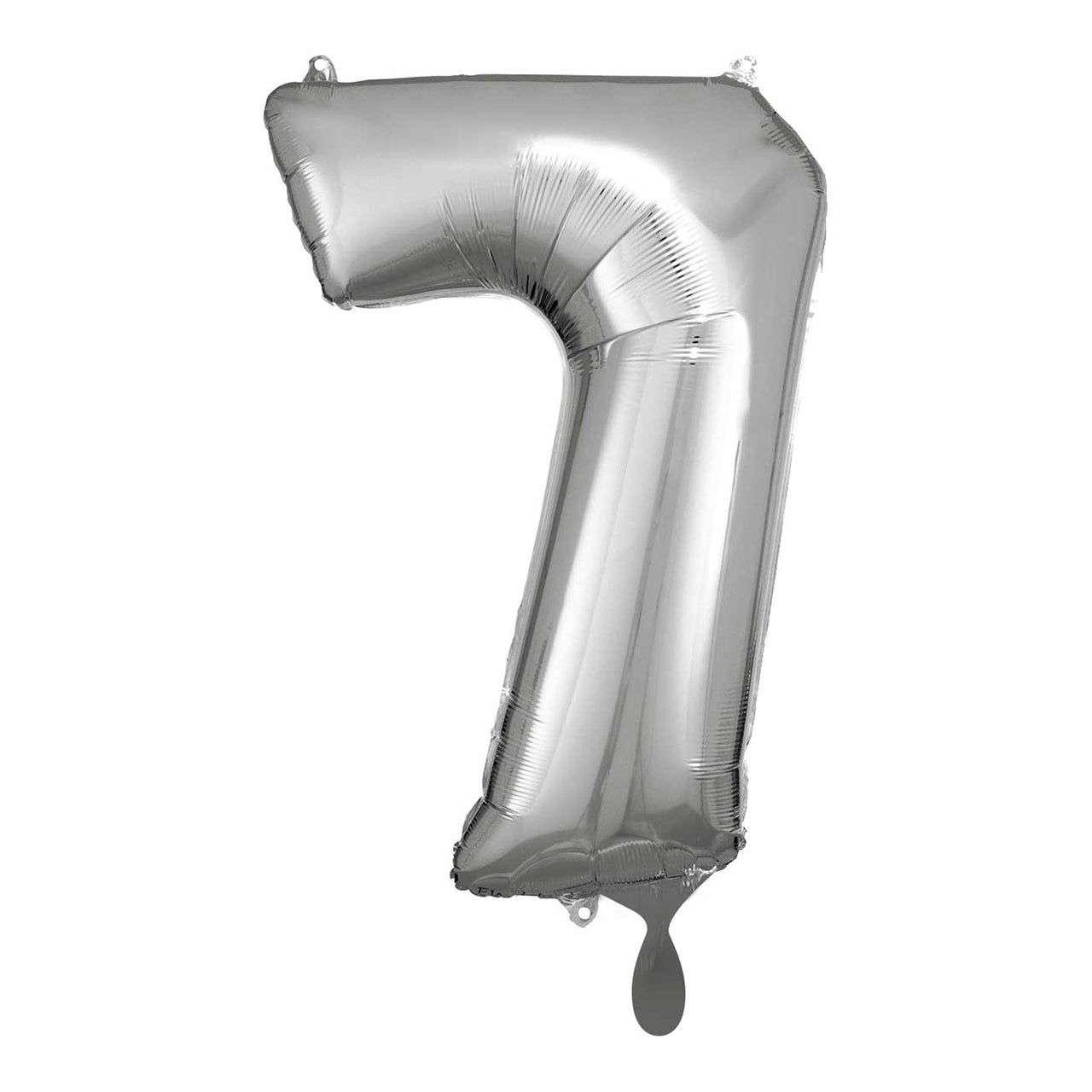 Ballon -  Zahl 7 - Silber  - 66cm 