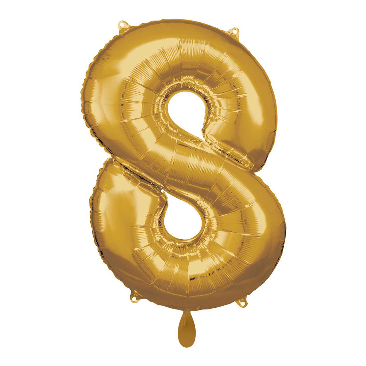 Ballon -  Zahl 8 - Gold - 66cm 