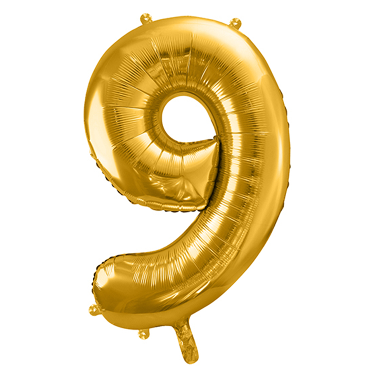 Ballon -  Zahl 9 - Gold - 86cm 
