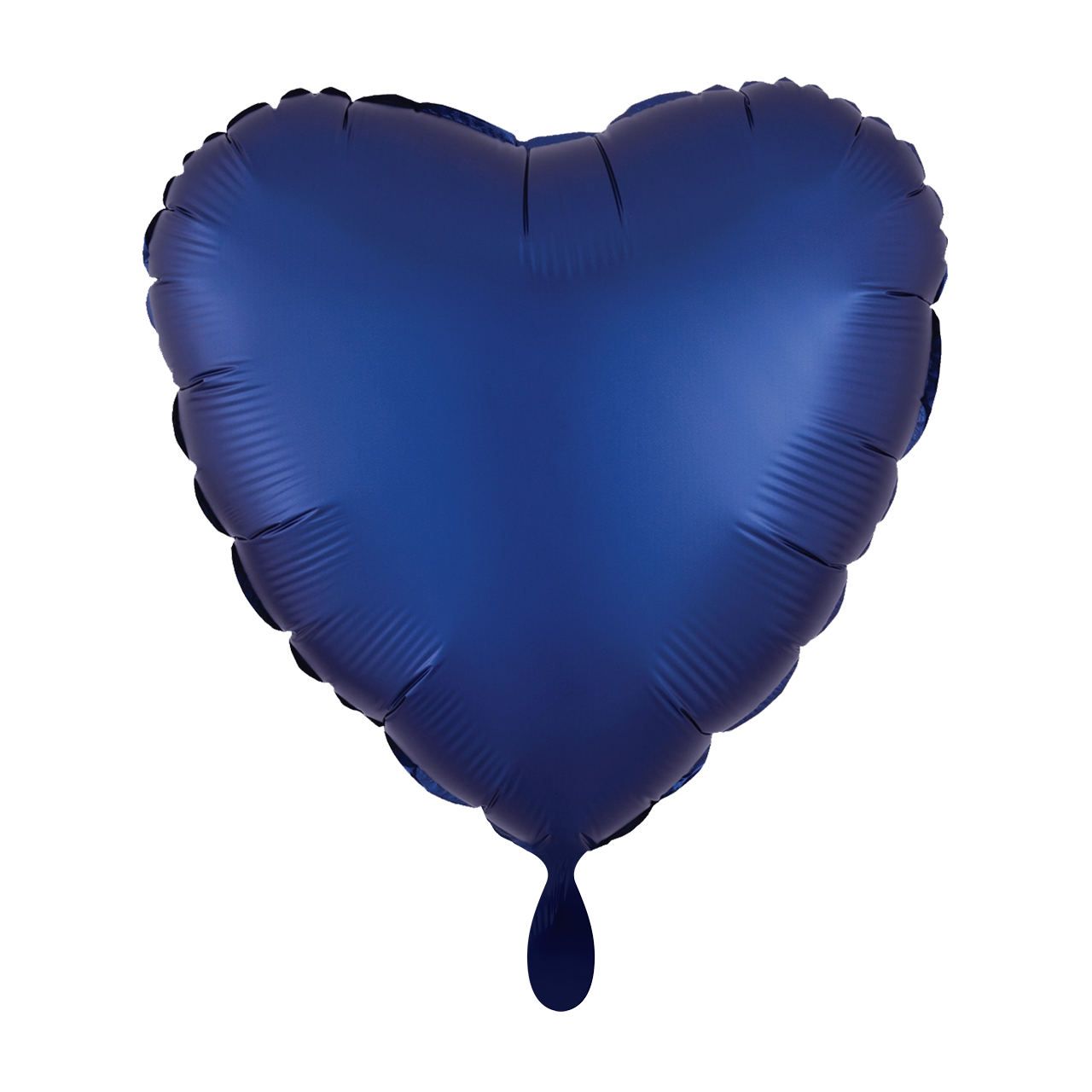 Ballon - satin Blau -  ø43cm - Herz