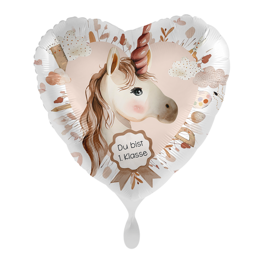 Ballon  Du bist 1. Klasse Einhorn -  ø43cm
