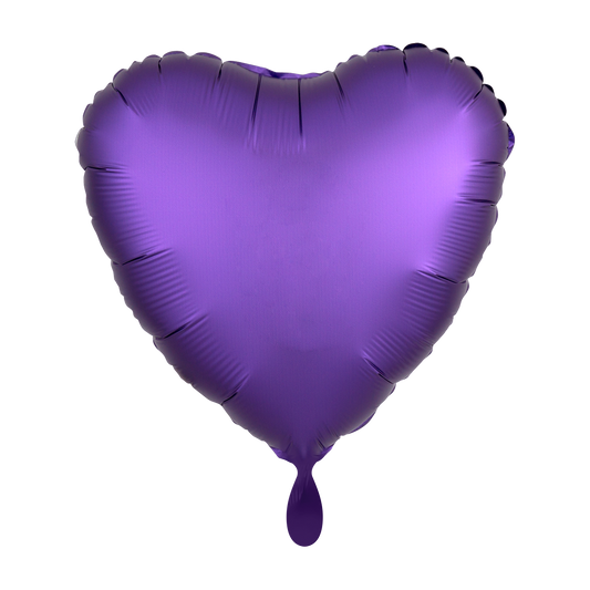 Ballon - Silk Lila -  ø43cm - Herz