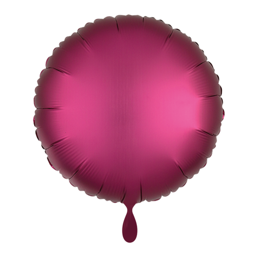 Ballon -Silk Lustre - Pomegranate -  ø43cm - Rund