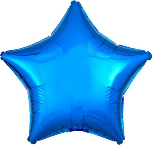 Ballon - Blau  -  ø43cm - Stern