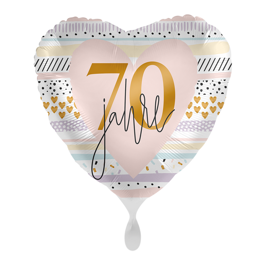 Folienallon - 70 Jahre - Runder Geburtstag - Heliumfüllung 