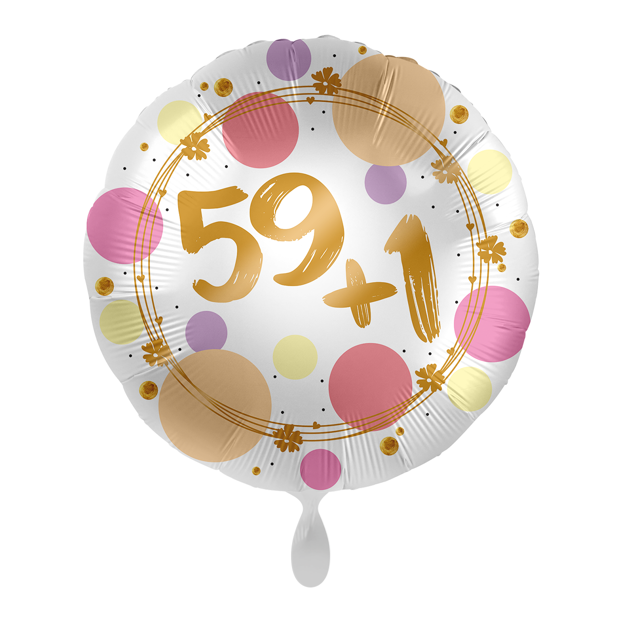 Folienballon - 43cm - 59+1 - 60. Geburtstag - Lustiger Ballon