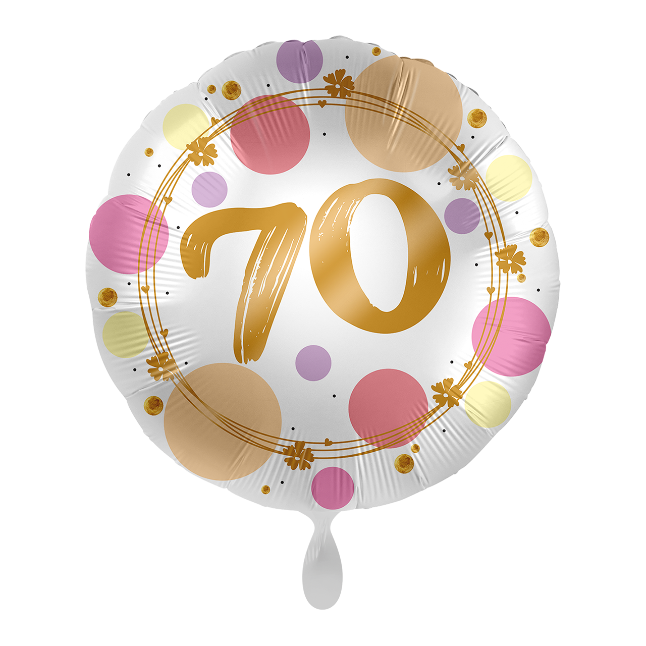Folienballon - 43cm - 70. Geburtstag - Runder Geburtstag - Heliumfüllung
