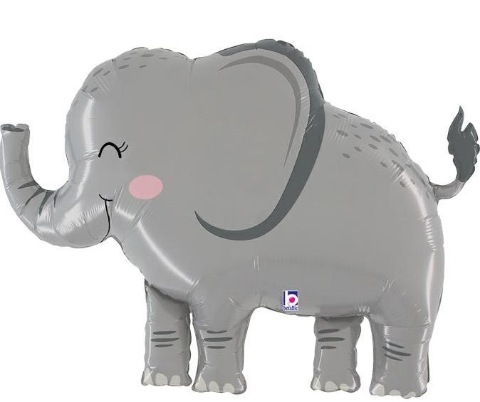 Folienballon -  Elefant -  ø84cm - Heliumfüllung - süß - Safari Party 