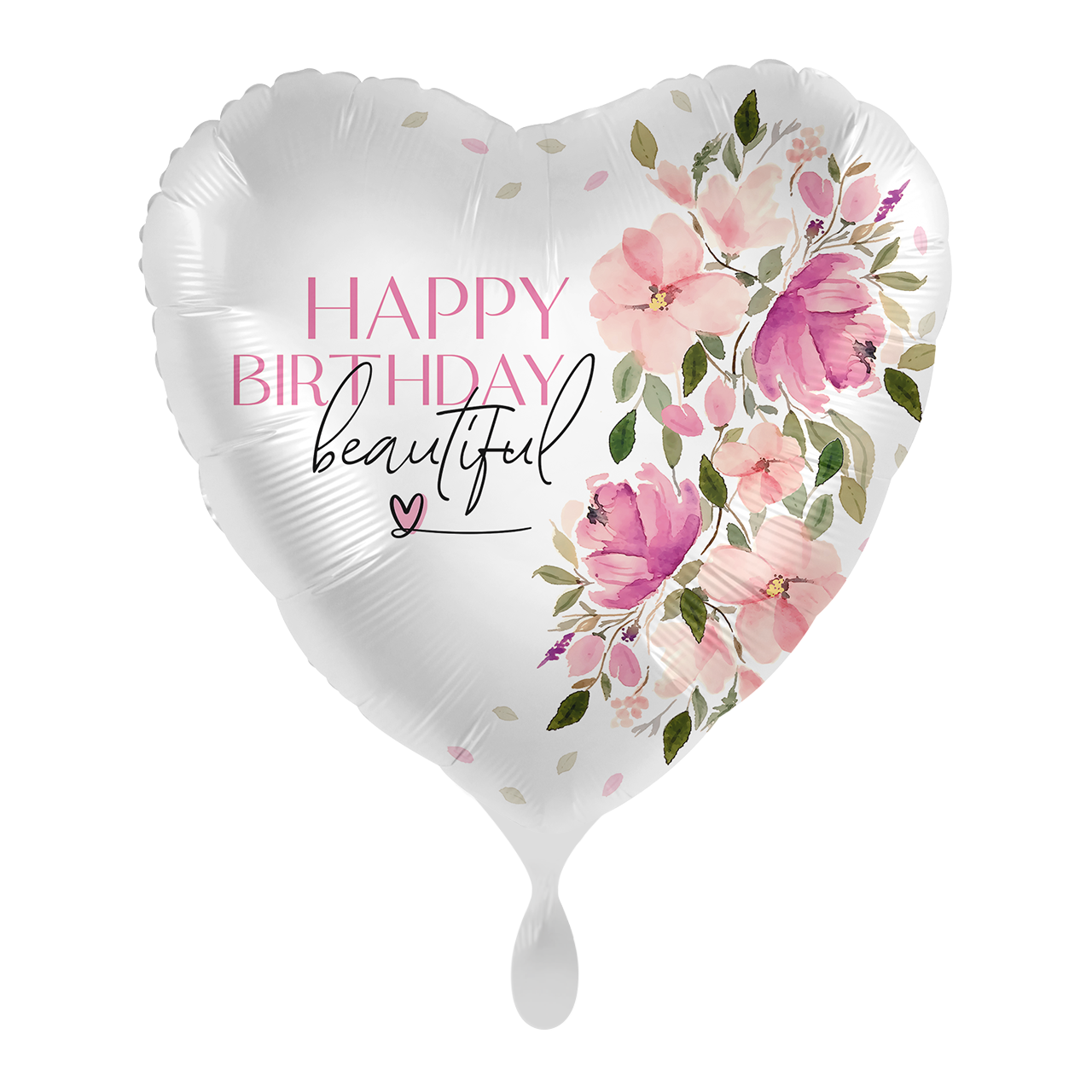 Folienballon - Happy Birthday beautiful - 43cm 