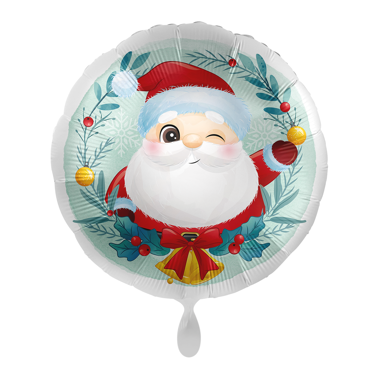 Folienballon - Weihnachtsmann - 43cm - Weihnachten - Helium/Luftfüllung 