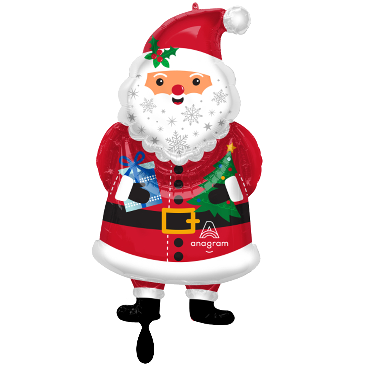 Folienballon XXL 86cm - Weihnachtsmann - Helium/Luftfüllung 