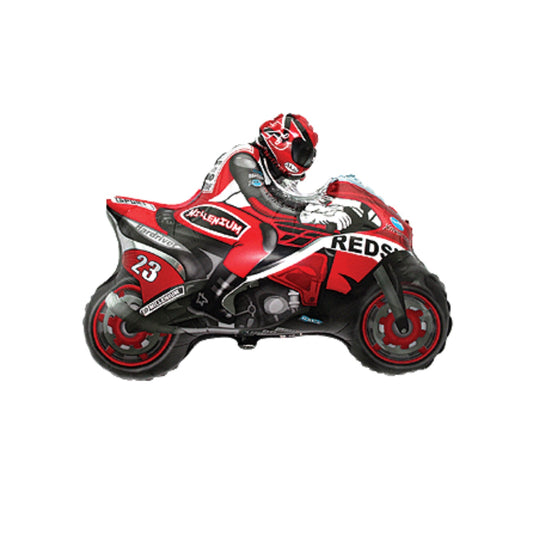 Folienballon Motorrad Rot Folie 82cm