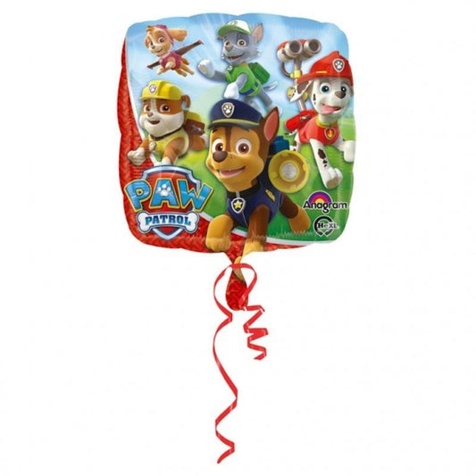 Paw Patrol Chase, Marshall, Rubble, Rocky und Skye auf einem Ballon