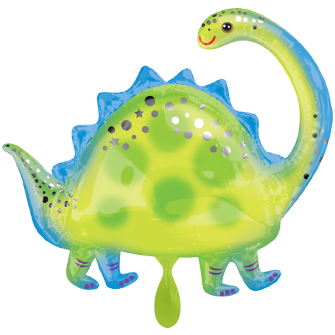 Riesiger Brontosaurus für die nächste Kinderparty.  Ein toller Dinoballon - perfekt als Geschenk für jedes Kind.&nbsp;
