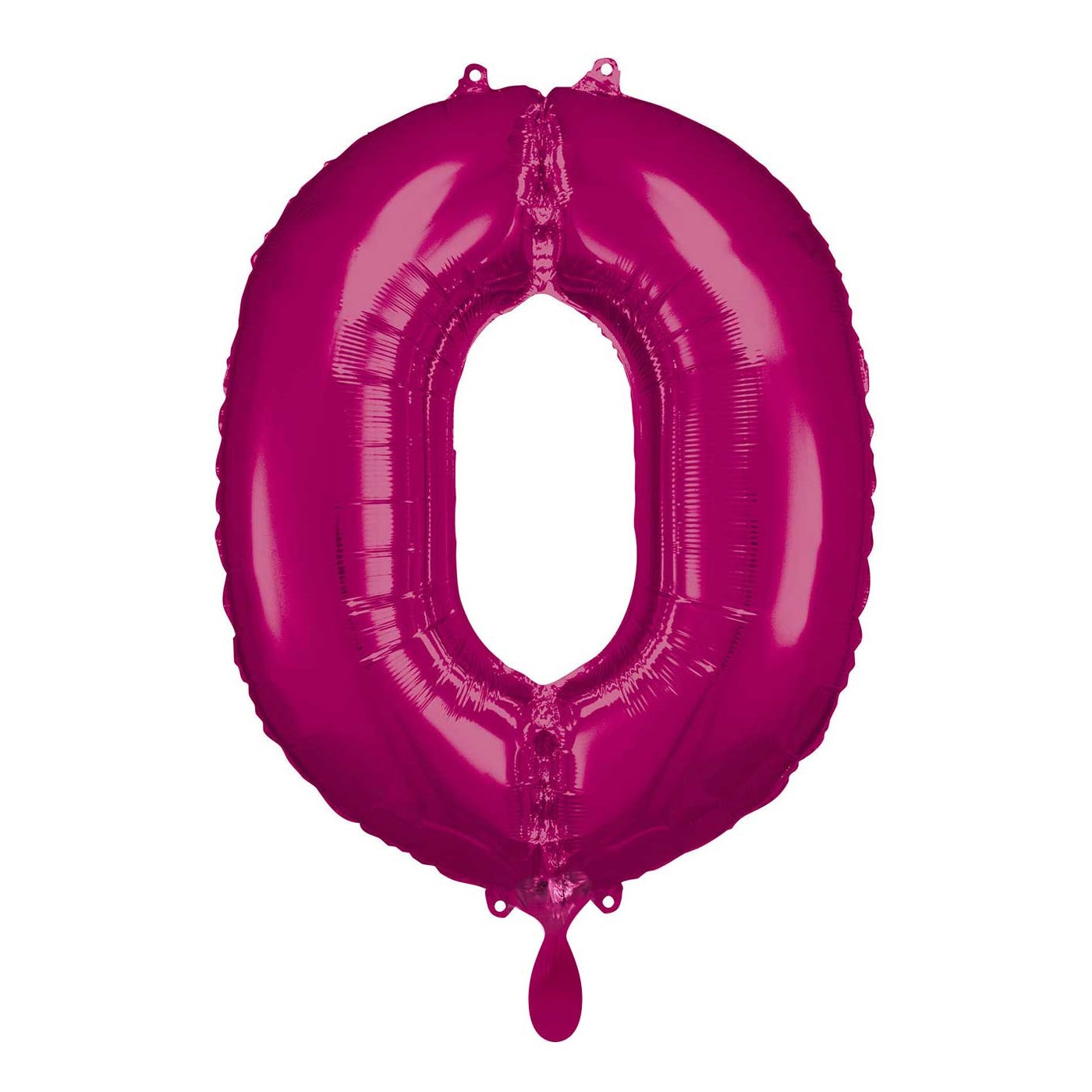 Zahlenballon pink Zahl 0 in 86 cm