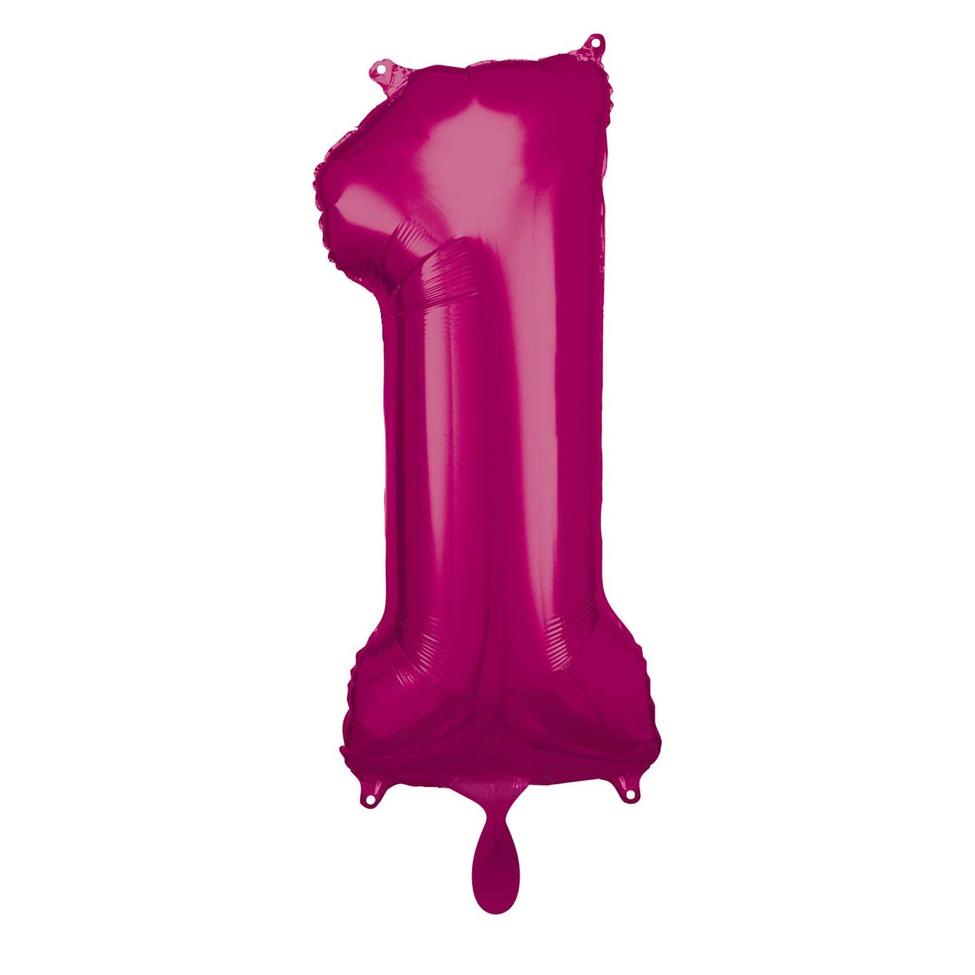 Zahlenballon pink Zahl 1 in 86 cm