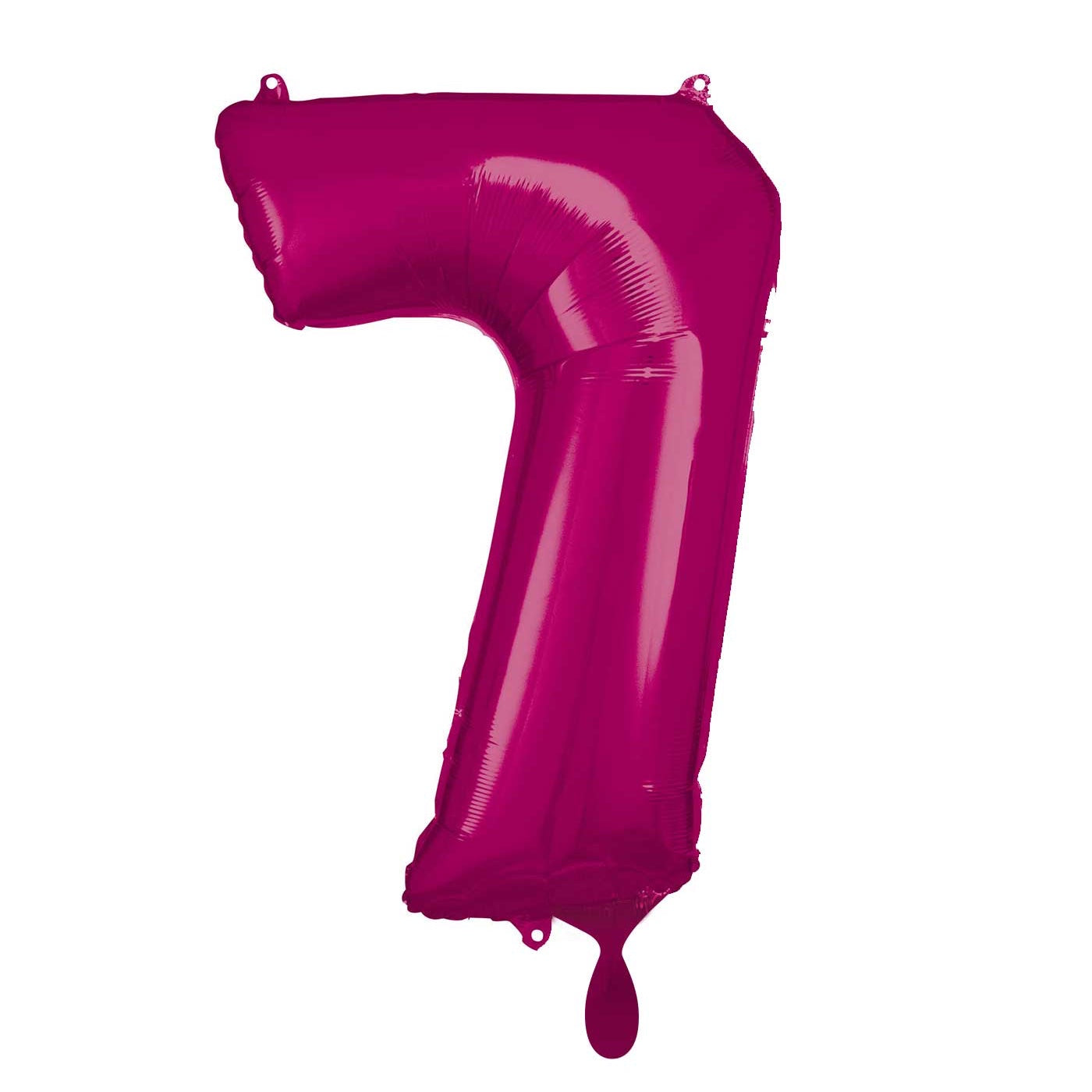 Zahlenballon pink Zahl 7 in 86 cm