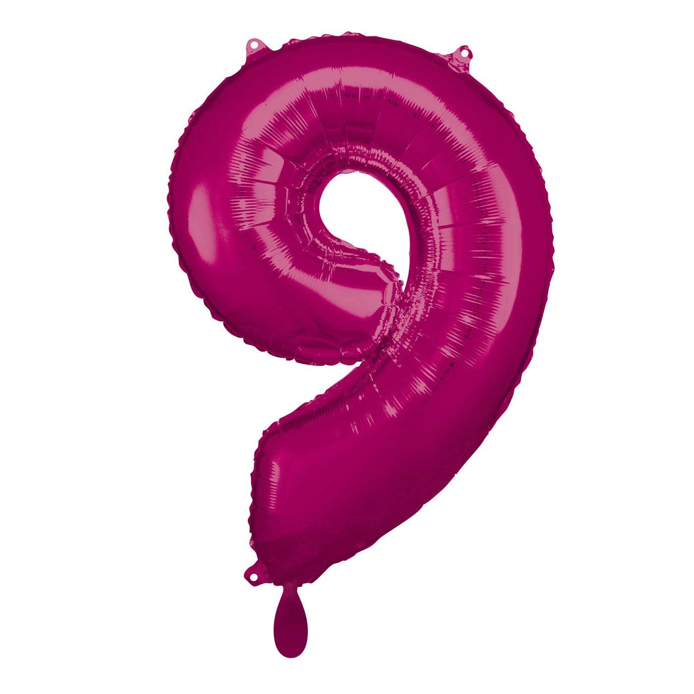 Zahlenballon pink Zahl 9 in 86 cm