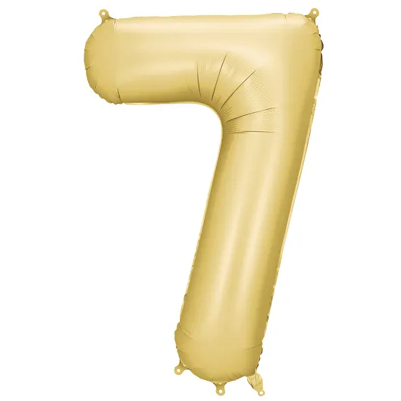 Zahlenballon - Gold satin - Zahl 7 - 86 cm 