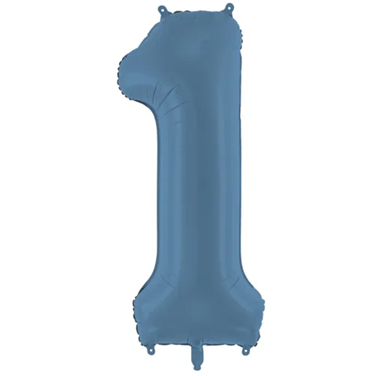 Zahlenballon - Misty Blau - Zahl 1 - 86 cm