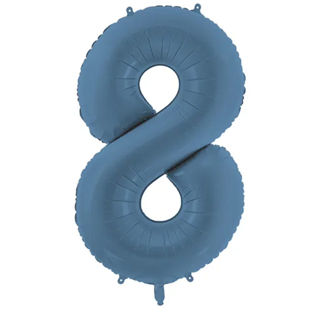 Zahlenballon - Misty Blau - Zahl 8 - 86 cm 