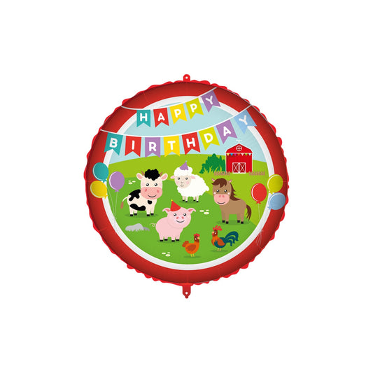 Ballon - Bauernhof -  ø43cm - Rund