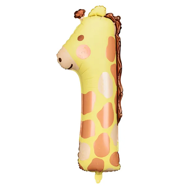 Ballon XXL – Zahl 1 – Giraffe
